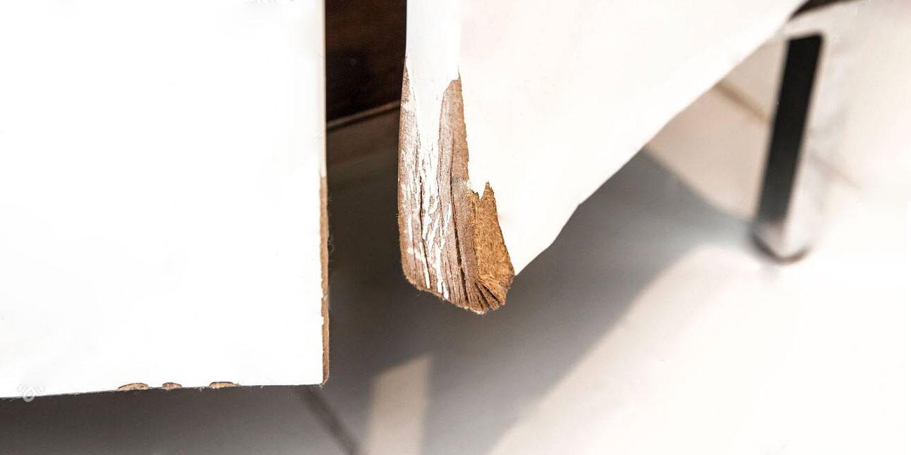 9 مرحله برای تعمیر درب کابینت باد کرده بر اثر آب خوردگی