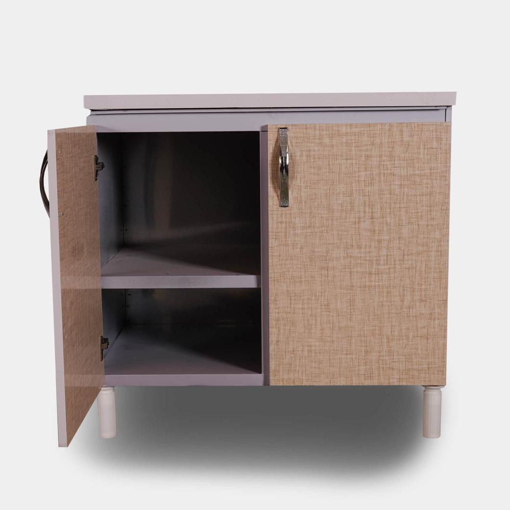 زیر گازی بدنه فلزی عمق 60 رنگ کرمی