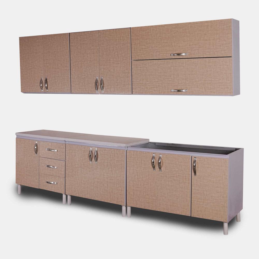 سرویس کامل بدنه فلزی درب چوبی عمق60