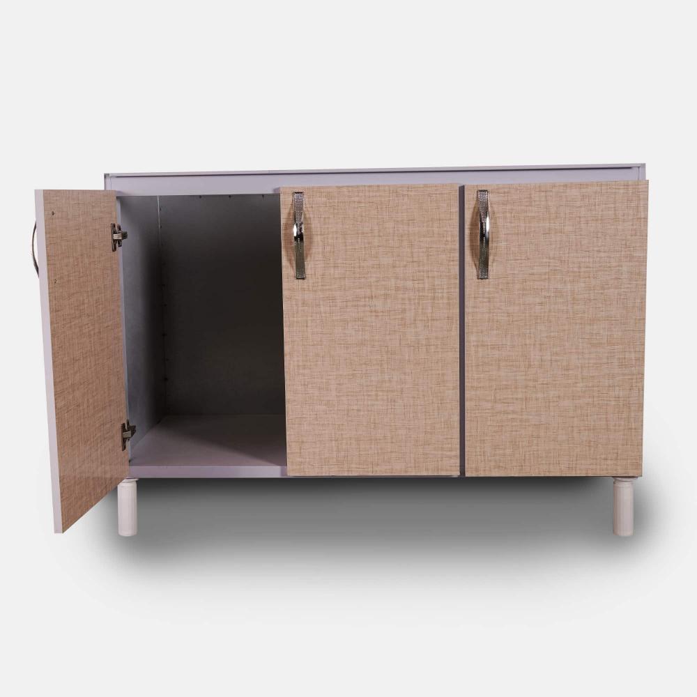 کابینت زیر سینکی بدنه فلز گالوانیزه درب چوبی