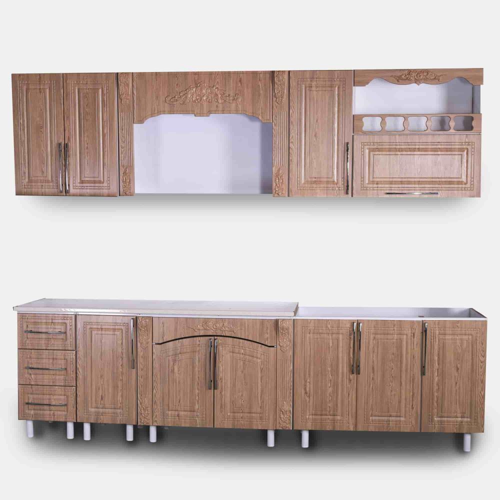 کابینت 3 متر زمینی3 متر هوایی وکیوم قهوه ای