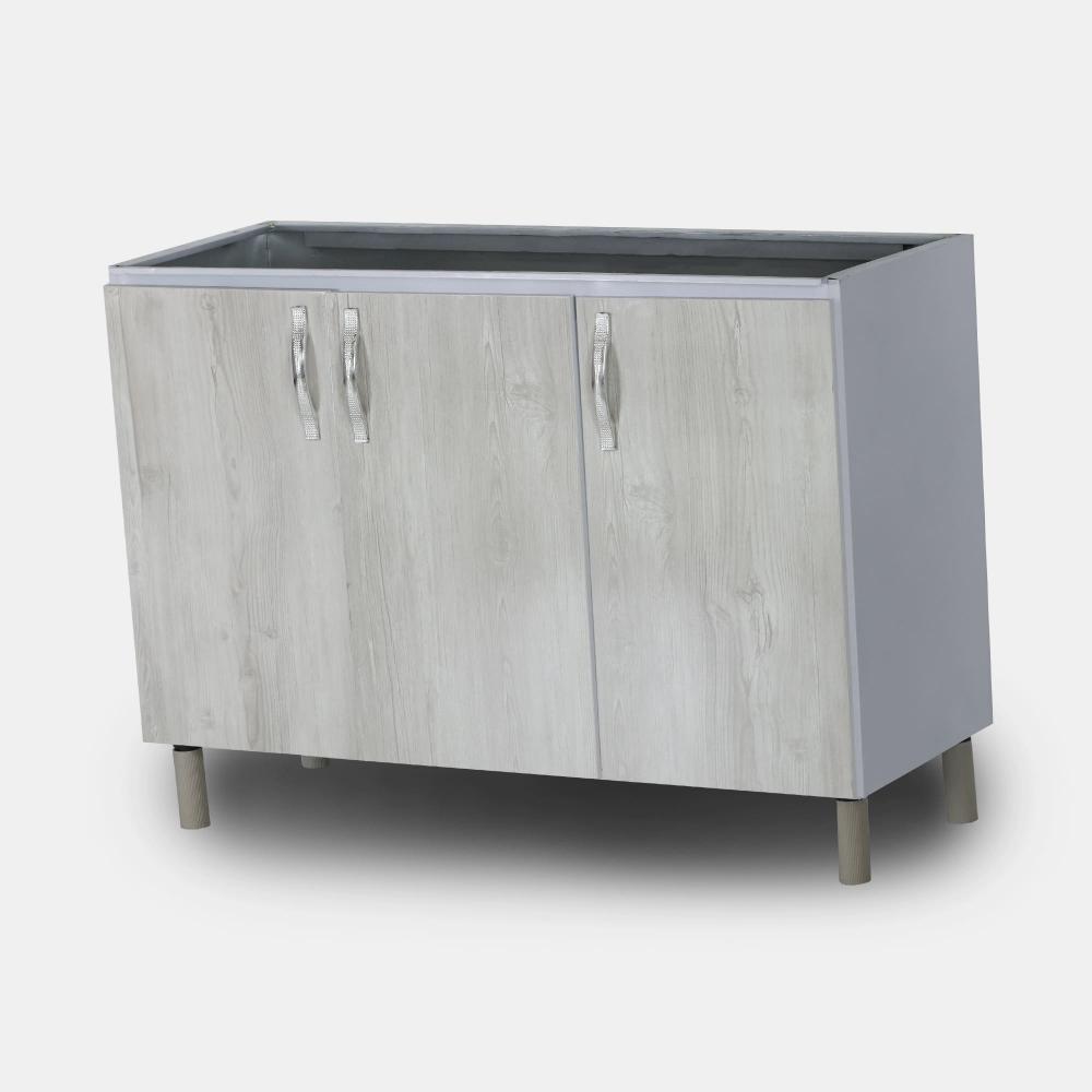 زیر سینکی 120 سانت رنگ کاج، کابینت زیر سینکی رنگ کاج بدنه فلزی