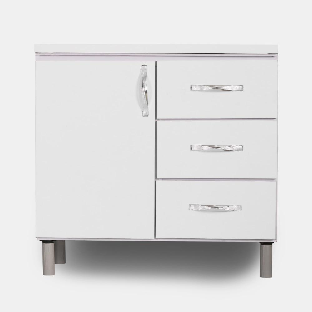 کابینت بدنه فلزی گالوانیزه 90 زمینی سفید