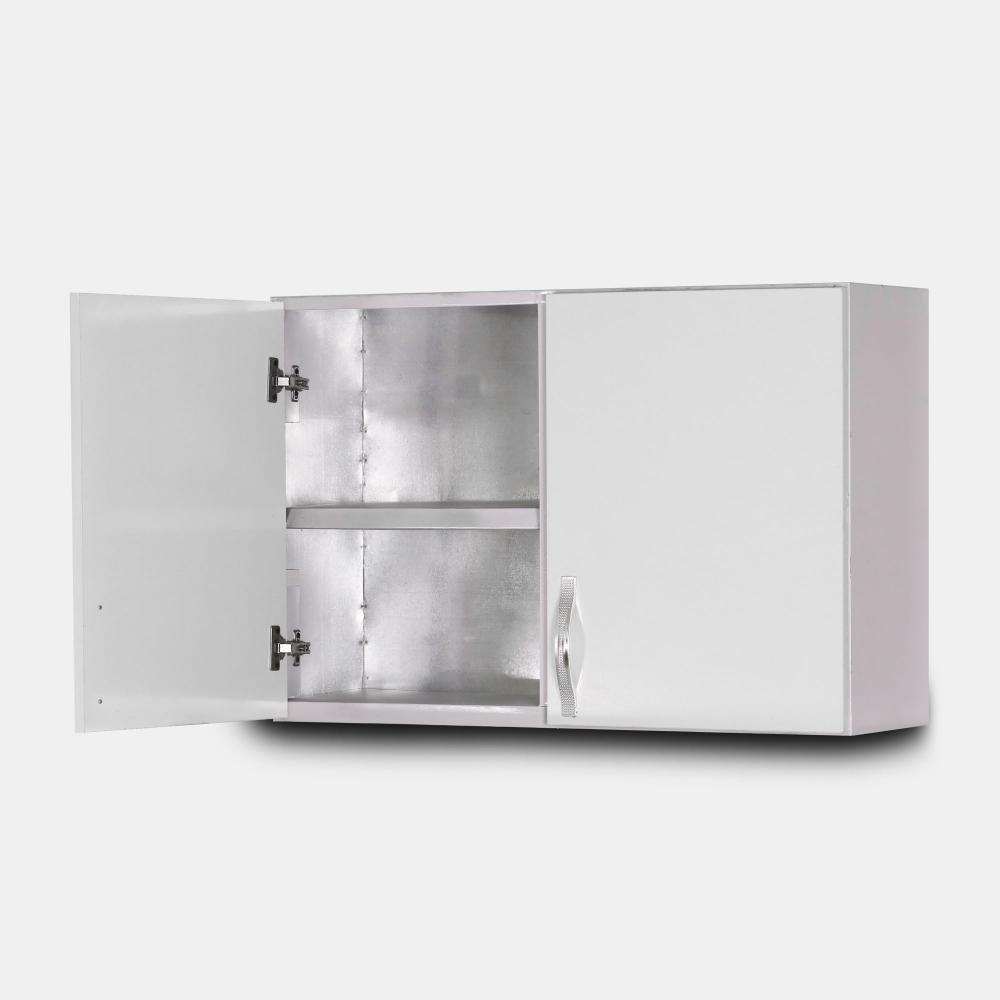 کابینت آماده بدنه فلزی دو درب هوایی سفید