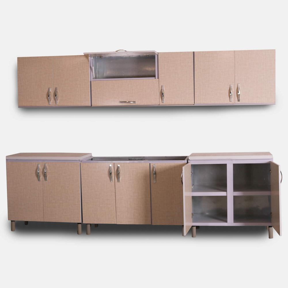 کابینت آماده به تحویل فلزی درب چوبی