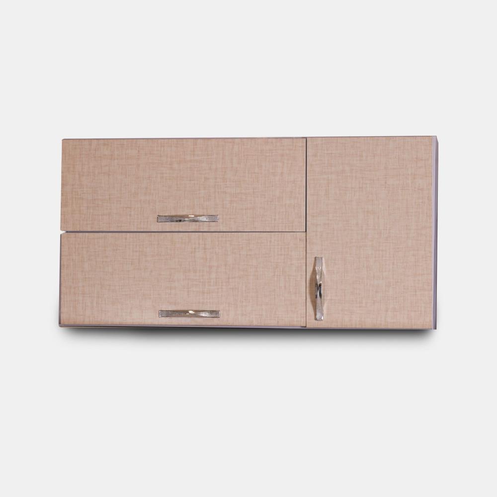 آبچکان کابینت فلزی درب چوبی 120 سانت رنگ کرم کتان